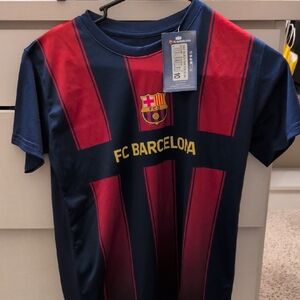 Barca Kids Jersey - Navy and Red